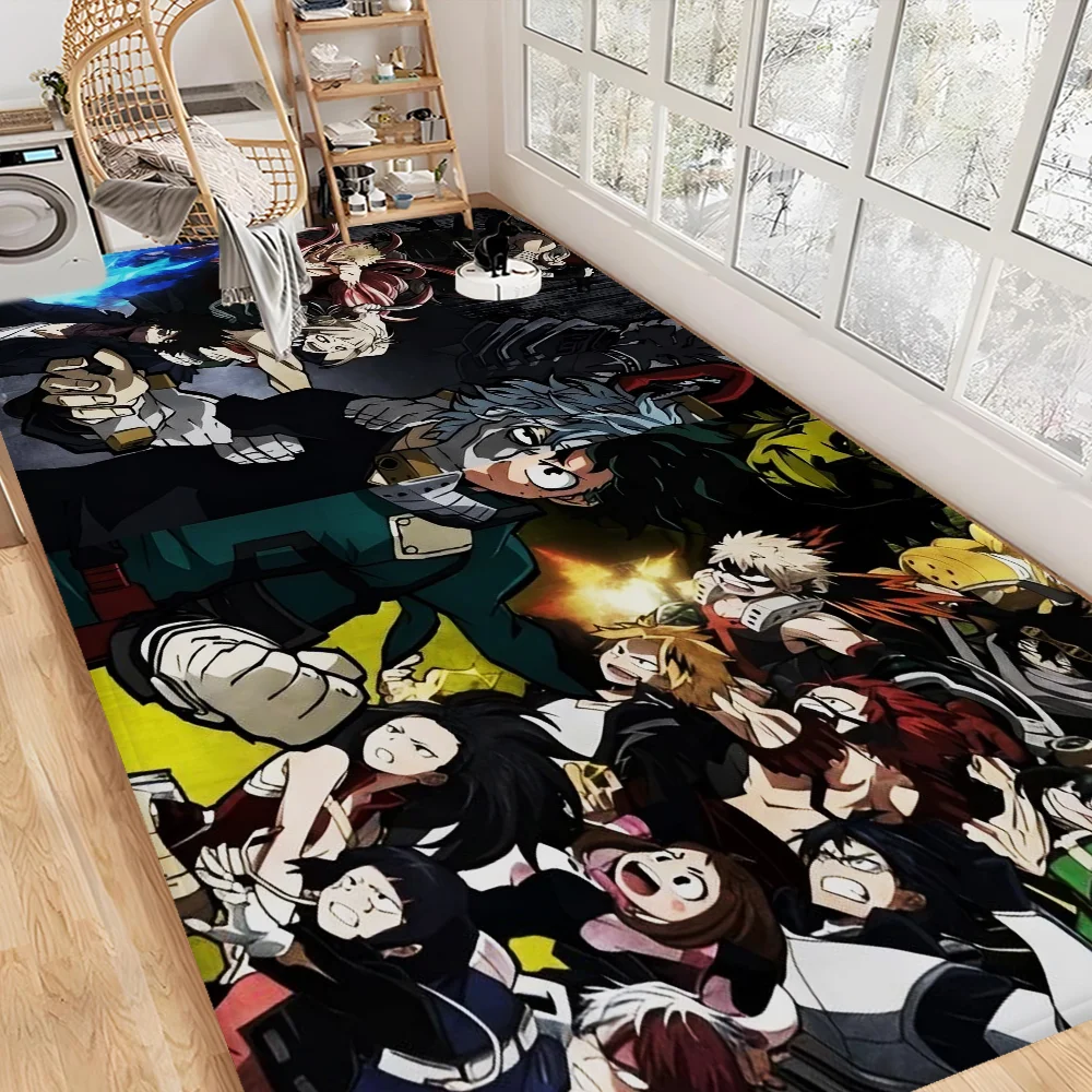 Navak Carpet My Hero Academia Hallway Carpet Retro Multiple Choice Living Room Kitchen Rug Non-Slip Welcome Rug