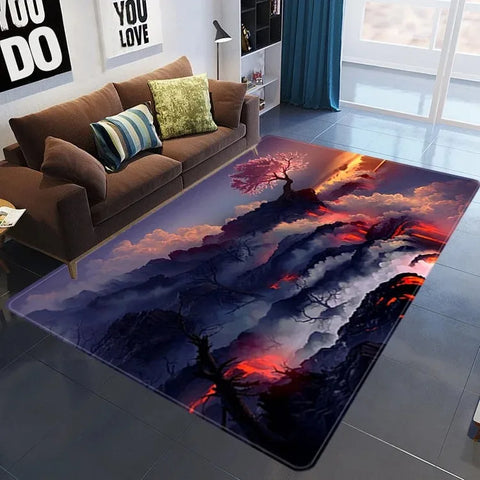 Navak Teppich 3D Galaxy Space Star Teppich Home Schlafzimmer Wohnzimmer Dekorative Bodenmatte Badezimmer Zimmer Rutschfester Teppich Fußmatte