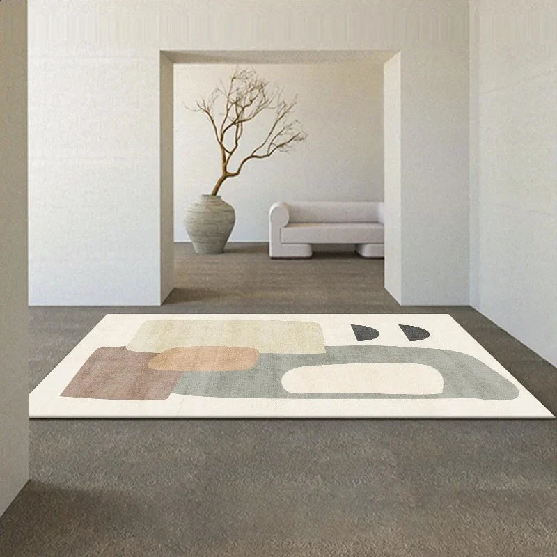 Navak Teppich Japanischer Wabi-Sabi Wohnzimmerteppich Moderne nordische Freizeitmatte Schlafzimmerdekor Teppiche für Schlafzimmer Moderne Heimdekoration