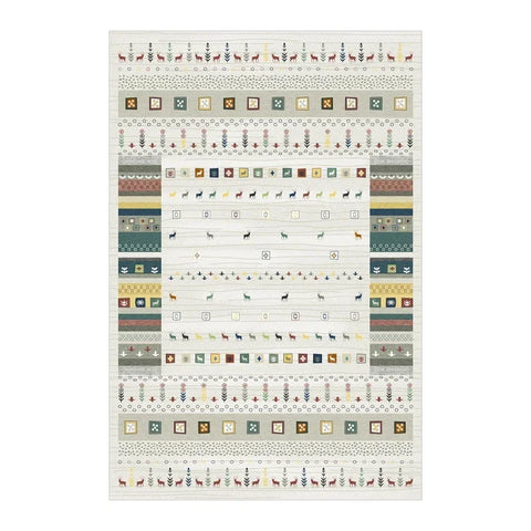 Navak Carpet Bohemian Persisch inspirierter Teppich für Wohnzimmer und Schlafzimmer, ethnisches Stammesdesign, weiche, rutschfeste Bodenmatte