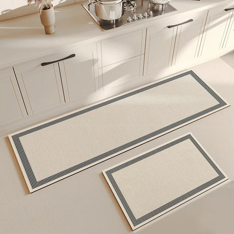 Navak Carpet Anti-Rutsch-Küchenbodenmatte, Wasserabsorbierender Teppich, Teppich mit modischem Muster, Multifunktionale Türmatte, Badezimmerbodenmatte