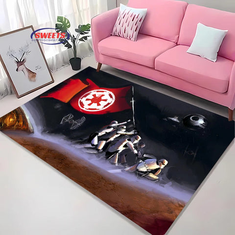 Navak Carpet New Shelves! 3D Classic Movie Theme Carpet, Living Room Bedroom Office Children's Room of Choice, Non-slip Machine Washable Mat