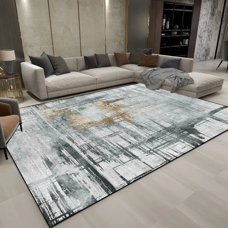 Navak Carpet Modern Decoration Abstract Carpets Living Room Light Luxury Carpet Home Sofa Grey Floor Mat Washable Bedroom Cloakroom Soft Rugs