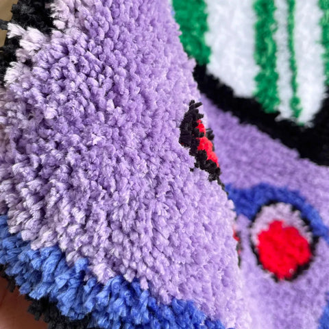 Navak Carpet LAKEA Handheld-Spielgerät, getufteter Teppich, Spielzimmer, lustige Kindheitserinnerungen, beflockter Teppichboden, rutschfeste Fußmatte, ästhetisch