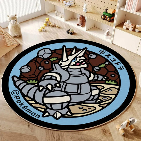 Navak Carpet Daily Picks Disney Anime Cartoon Pokemonzd Runde Bodenmatte Wohnzimmer Schlafzimmer Teppiche Niedliches Kind Rutschfester Waschbarer Teppich Wohnkultur