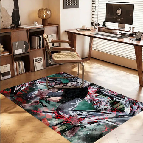Navak Teppich Tokyo Anime Ghoul Bodenmatte er Anti-Rutsch Moderne Wohnzimmer Balkon Bedruckte Nachttischmatten