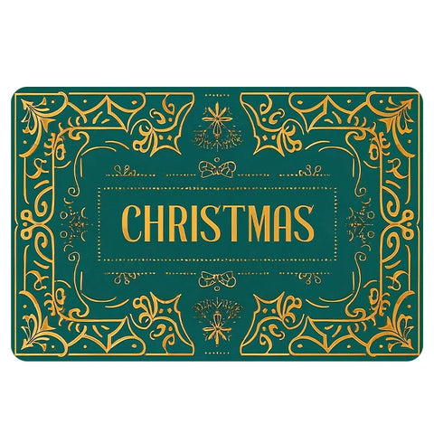 Navak Carpet Exclusive Picks Luxuriöser rot-grüner Flanell-Weihnachtsgeschenk-Teppich, rutschfest, sicher, weich, Feiertags-Bodenmatte, Dekoration, weich, bequem zum Stehen