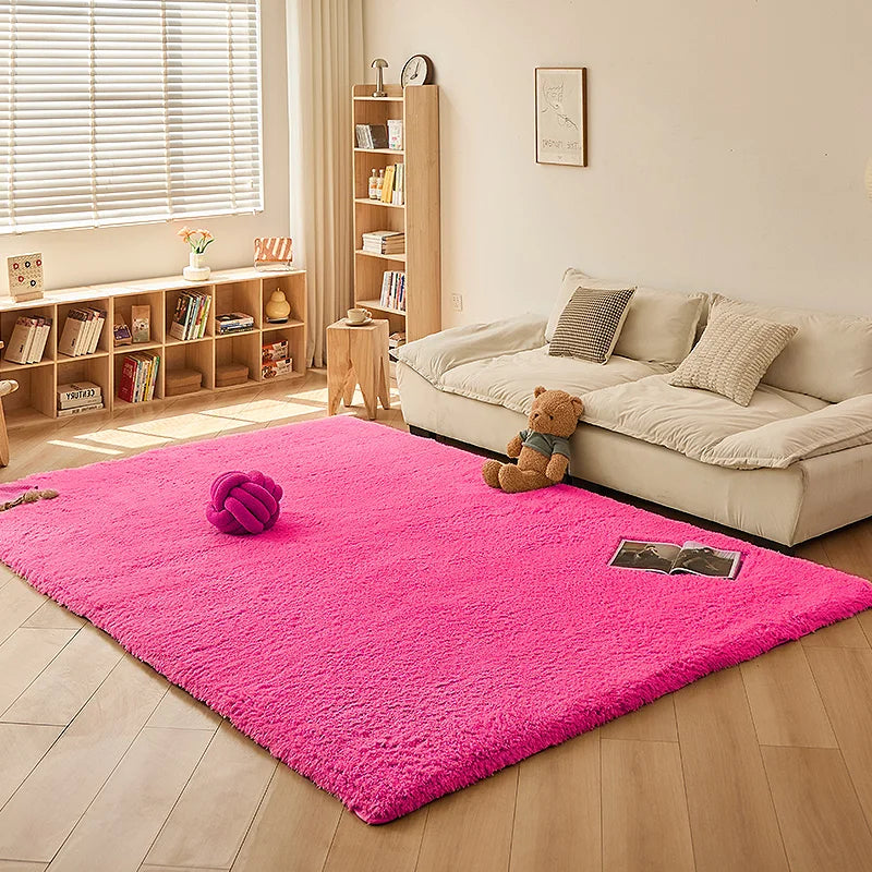 Navak Teppich Weicher Lammwollteppich Für Kinderzimmer Fußteppiche Flauschiger Plüsch Spiel Krabbelmatte Balkonkissen Heimdekoration Haustiermatten