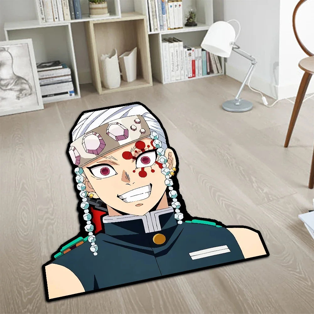 Navak-Teppich, Teppich, Anime-Dämonentöter, Nezuko Kokushibou, Tanjirou Kanroji, Kochou, Gokudera Makoto, kreativer bedruckter Teppich für die Inneneinrichtung
