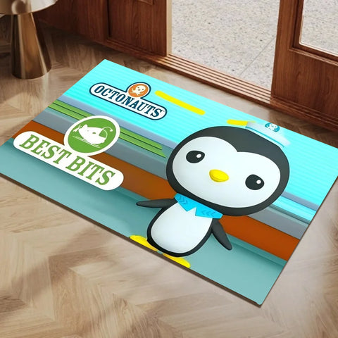 Navak Carpet The Octonauts Cartoon-Fußmatte, waschbar, rutschfest, für Wohnzimmer, Sofa, Stühle, Bereichsmatte, Küche, WC-Teppich