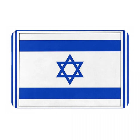 Navak Teppich Israel Flagge Anti-Rutsch-Fußmatte Bodenmatte Sandkratzteppich Teppich für Küche Eingang Zuhause Badezimmer Wohnzimmer Footpad Matten
