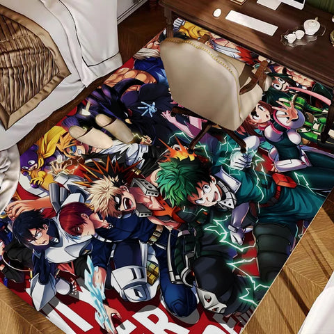 Navak Carpet My Hero Academia Hallway Carpet Retro Multiple Choice Living Room Kitchen Rug Non-Slip Welcome Rug