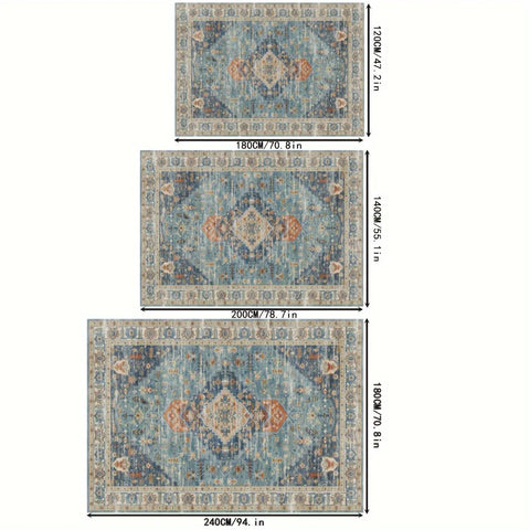 Navak Teppich, 1 Stück, dick, Herbst, neuer böhmischer Stil, große Fläche, Outdoor-Terrasse, Gartenmatte, rutschfest, Wohnmobil, Camping, Kristall-Samtmatte,