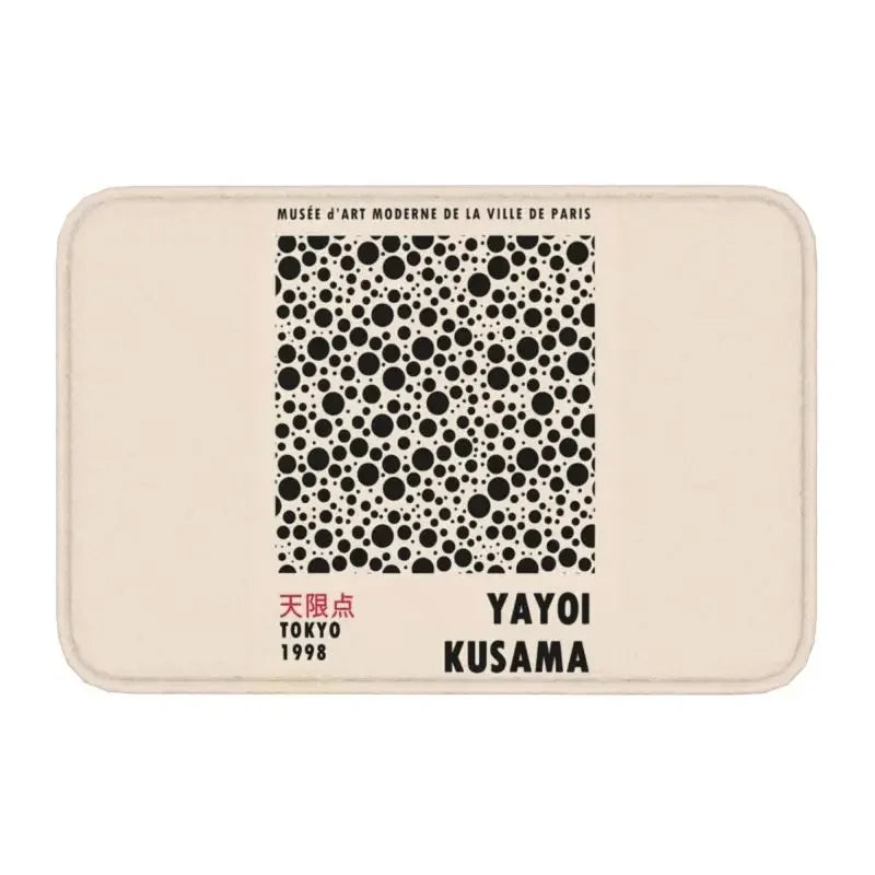 Navak Carpet Custom Yayoi Kusama Abstrakte Malerei Fußmatte Rutschfeste Eingangsbereich Badezimmer Küche Tür Bodenmatte Garage Teppich Fußpolster