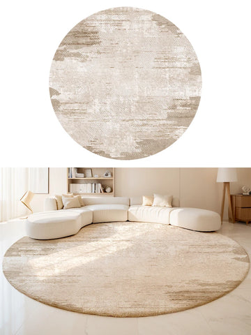 Navak Teppich, nordischer Stil, Schlafzimmerdekor, runder Teppich, minimalistische Teppiche für Wohnzimmer, dicke Plüsch-Arbeitszimmer-Bodenmatte, flauschiger weicher Garderobenteppich