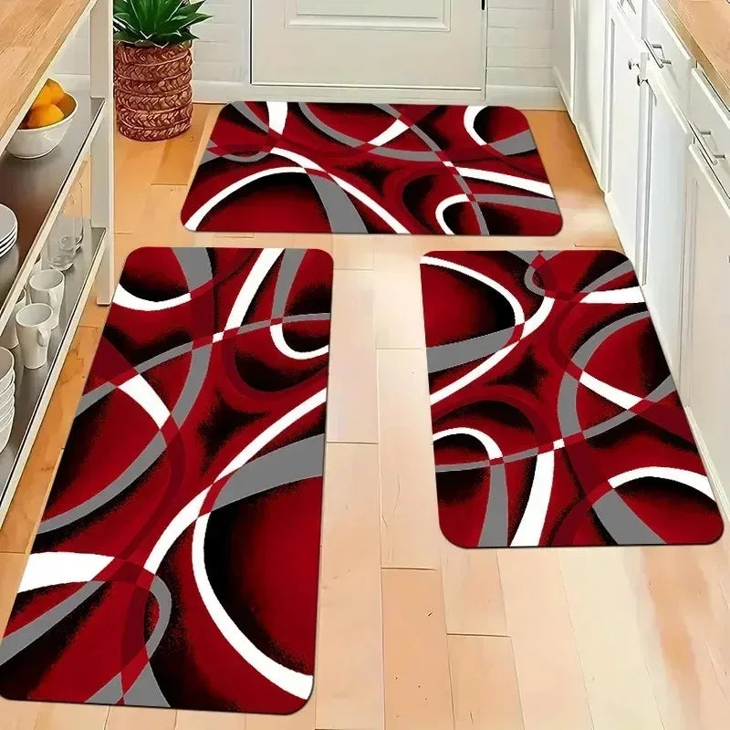 Navak Carpet 1 Stück Küchenteppich mit Zitronenmuster, rutschfeste Fußmatten, Pop-Art-Design, Wohnzimmerteppich, Badematte, Teppich für Zuhause, Waschbecken, Wäschedekor