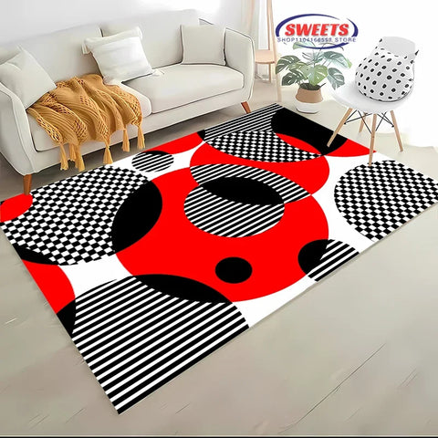 Navak Teppich, 3D-HD, nordischer Stil, minimalistisches geometrisches Muster, Teppich für Wohnzimmer, Schlafzimmer, rutschfester Teppich, Sofa, Fußmatte, Heimdekoration, langlebige Matte