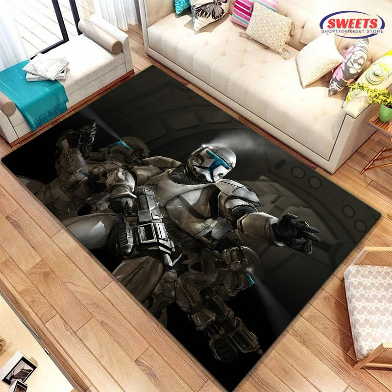 Navak Carpet New Shelves! 3D Classic Movie Theme Carpet, Living Room Bedroom Office Children's Room of Choice, Non-slip Machine Washable Mat