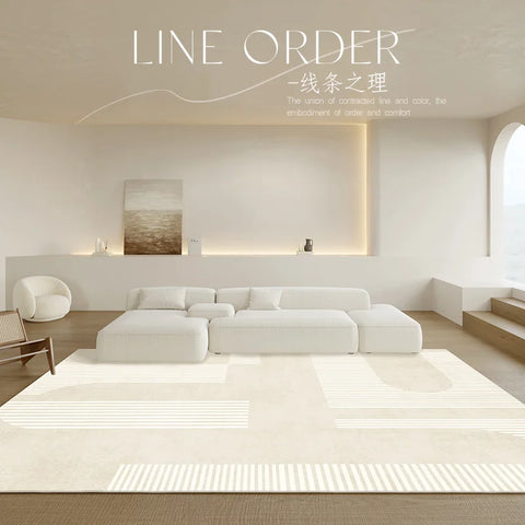 Navak-Teppich, japanische minimalistische Wohnzimmerdekoration, Plüschteppich, weiche Teppiche für Schlafzimmer, Lounge-Teppich, rutschfeste, flauschige Matte, großflächige Teppiche