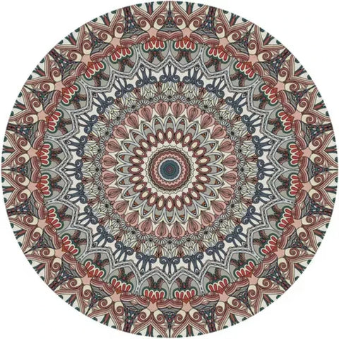 Navak Carpet Persian Style Living Room Carpet Bedroom Decoration Dressing Table Cloakroom Non-slip Floor Carpets Circular Area Rugs