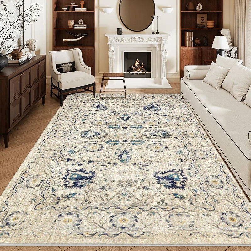 Navak Carpet Bohemian Style Rugs for Bedroom Large Carpet Living Room Decoration Retro Carpet Fluffy Soft Lounge Floor Mat Thickend Plush Rug