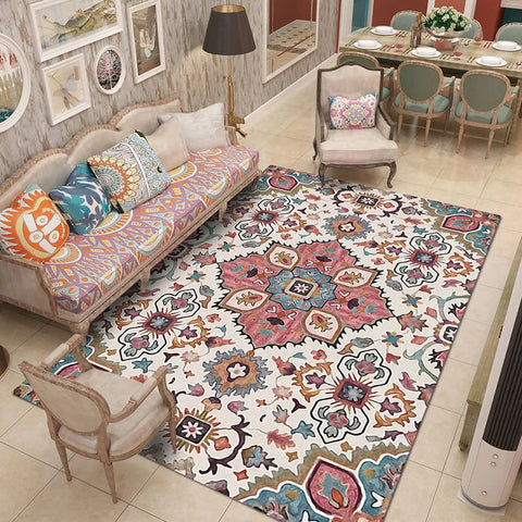 Navak Carpet Bohemian Persian Style Carpets for Living Room Morocco Bedroom Decor Carpet Large Area Rugs Lounge Rug Home Non-slip Floor Mat