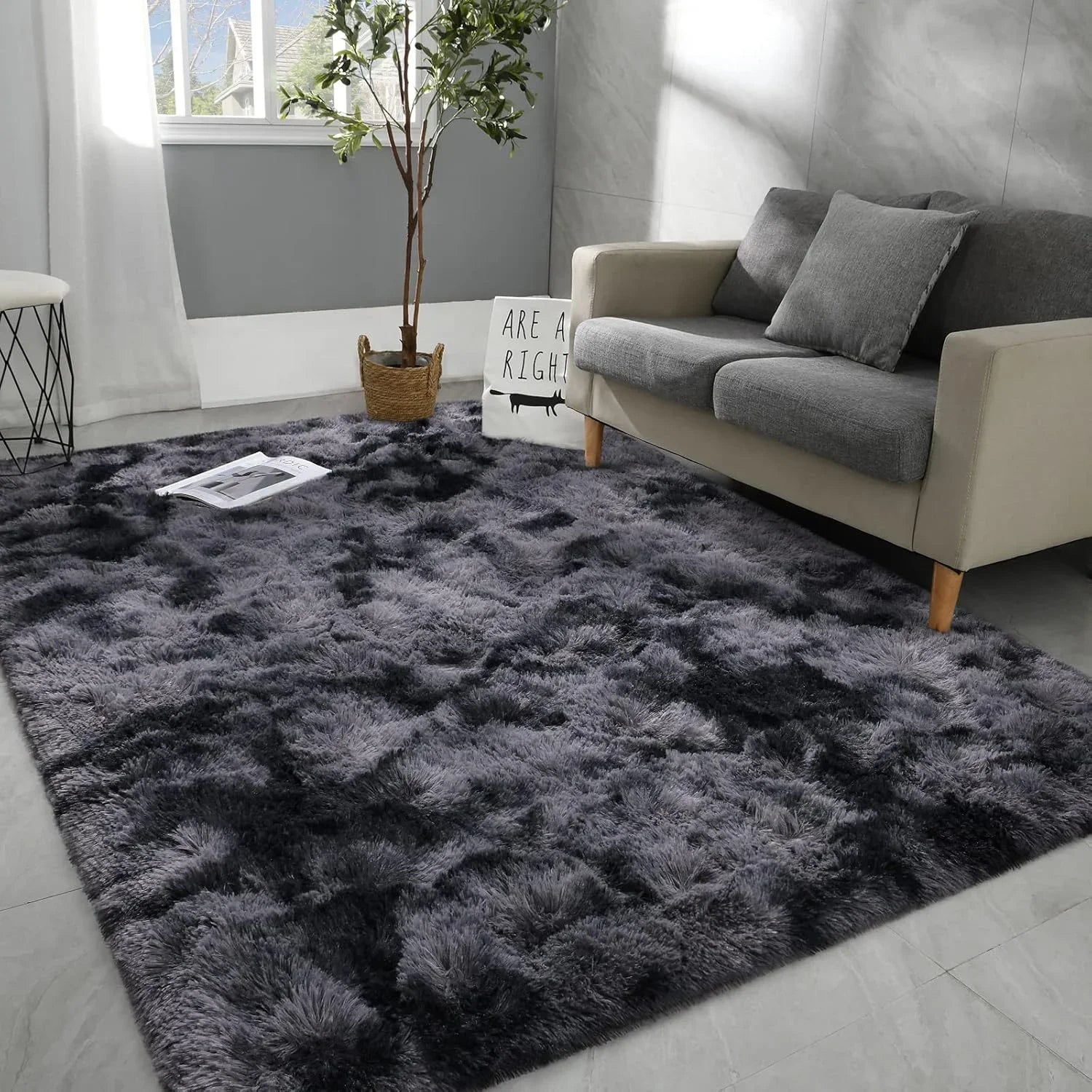 Navak Carpet Exclusive Picks Batik-Teppich, Wohnzimmer-Couchtischkissen, zottelig, waschbar, Schlafzimmer, modern, skandinavisch, weich, gemütlich, Heimdekor-Teppich
