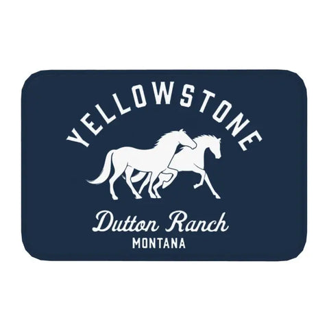 Navak Carpet Yellowstone Fußmatte für die Vordertür, rutschfest, für den Innenbereich, schnelltrocknend, Dutton Ranch, Fußmatte, für Küche, Balkon, Eingangsbereich, Teppich