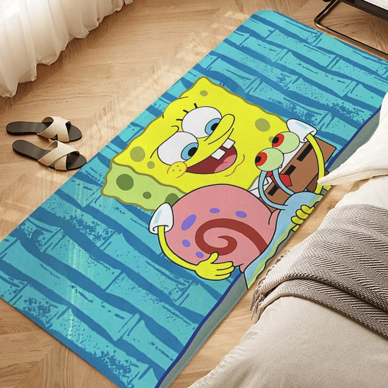 Navak Teppich, Schlafzimmer-Bodenteppich, D-SpongeBobs, süße Küche, wasserdichte Badezimmermatte, rutschfeste Fußmatte, individueller Eingangstür-Flurteppich