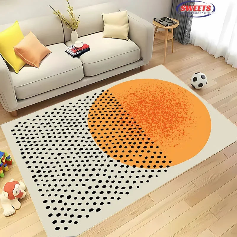 Navak Teppich, 3D-HD, nordischer Stil, minimalistisches geometrisches Muster, Teppich für Wohnzimmer, Schlafzimmer, rutschfester Teppich, Sofa, Fußmatte, Heimdekoration, langlebige Matte