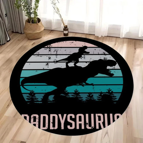 Navak Carpet Daily Picks Disney JURASSIC PARK Dinosaur Round Carpet Non-slip Rugs for Home Living Room Rug Washable Bedroom Floor Mat Gift