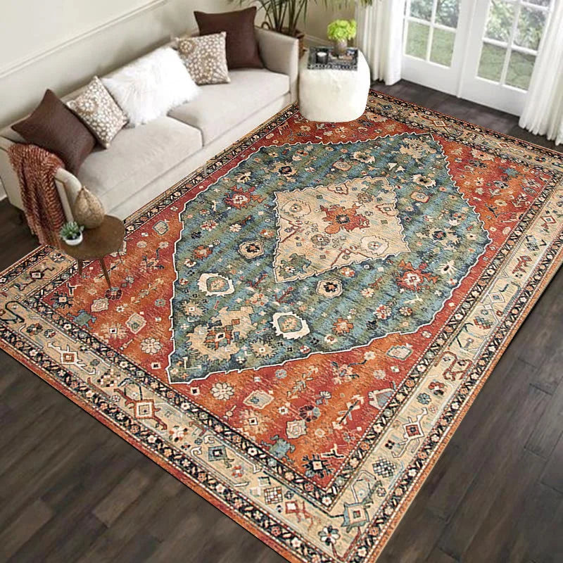 Navak Carpet Exclusive Picks Nordischer großer Teppich Wohnzimmer Retro-Stil Schlafzimmer Bodenmatte Marokkanische Wohnkultur Sofa Teetisch Großflächiger Teppich
