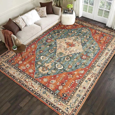 Navak Carpet Exclusive Picks Nordischer großer Teppich Wohnzimmer Retro-Stil Schlafzimmer Bodenmatte Marokkanische Wohnkultur Sofa Teetisch Großflächiger Teppich