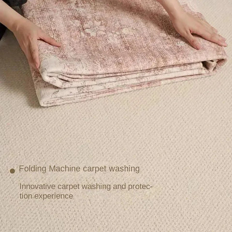 Navak Carpet MBG23Exclusive Picks Bohemian Faux Wool Rug - Ultradünner, schmutzabweisender, rutschfester Teppich für Arbeitszimmer und Wohnzimmer, weiche Bodenmatte4Fb&amp;