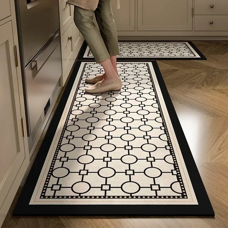 Navak Teppich Küchenbodenmatte Saugfähiger Rutschfester Teppich Diatomeenschlamm Lange Fußmatten Minimalistischer Stil Wohndekoration Teppich für Badezimmer 주방 카펫