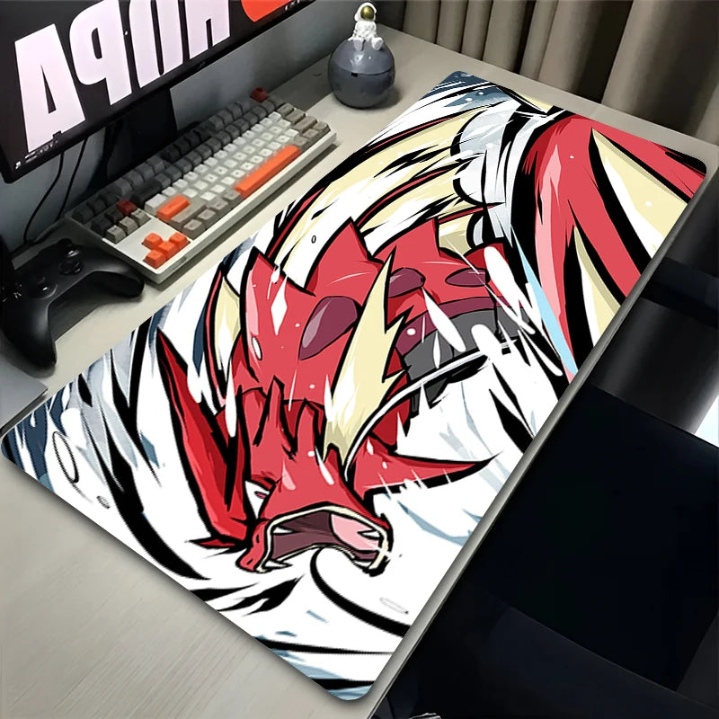 Navak Carpet Huge Waves Japan Anime Mouse Pad Laptop G-gyarados Red Sun Clouds Mousepad PC P-pokemons Keyboard Rug XXL Desk Mat Gaming Carpet