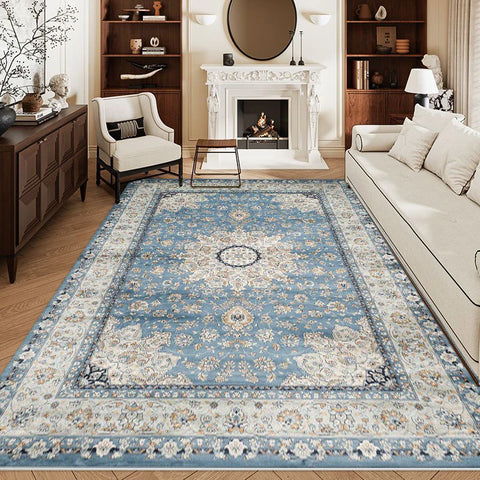 Navak Carpet Bohemian Style Rugs for Bedroom Large Carpet Living Room Decoration Retro Carpet Fluffy Soft Lounge Floor Mat Thickend Plush Rug