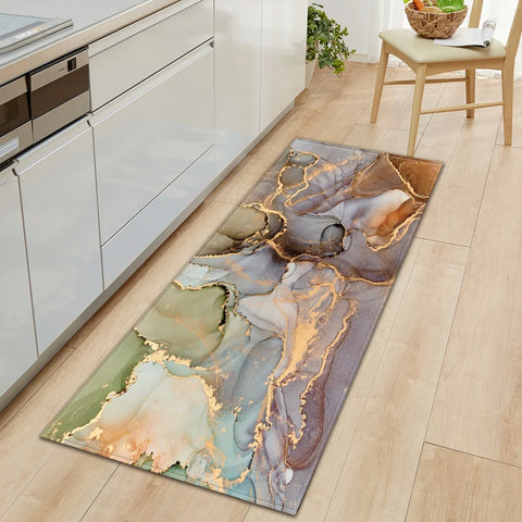 Navak Teppich Küche Bad Fußmatte Zuhause Wohnzimmer Balkon Schlafzimmer Nachttisch Bodendekor Langer Teppich Haus Flur Eingangstür Anti-Rutsch-Teppich