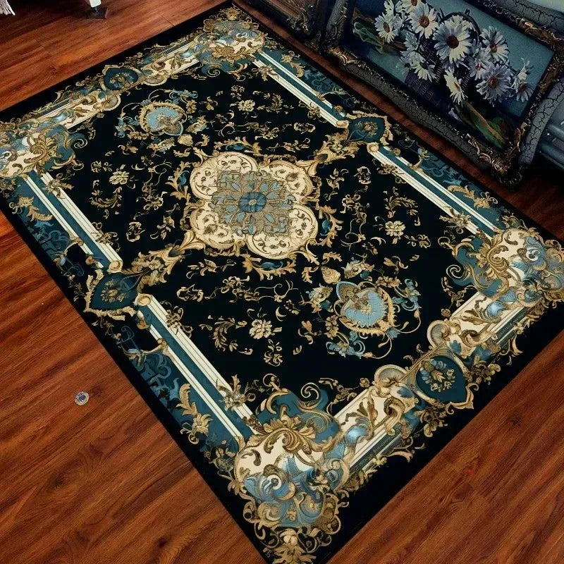 Navak Carpet, trendiger Teppich mit marokkanischem Muster, maschinenwaschbarer Teppich für Boho-Wohnzimmerdekor, rutschfeste Bodenmatte für Schlafzimmer und Loungebereiche