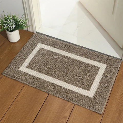 Navak Carpet Olanly Fußmatte, schmutzabweisend, für den Eingang, Fußmatte für den Außenbereich, weicher Küchenteppich, rutschfester Bodenteppich, saugfähig, Haus, Willkommens-Fußmatte