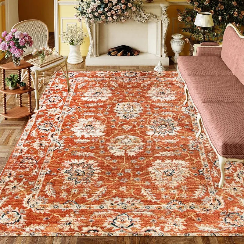 Navak Teppich im amerikanischen Stil, Retro-Teppich, für Wohnzimmer, Sofa, Schlafzimmer, Nachttisch, Arbeitszimmer, Küche, Eingangstür, rutschfest, leichte Luxus-Dekormatte