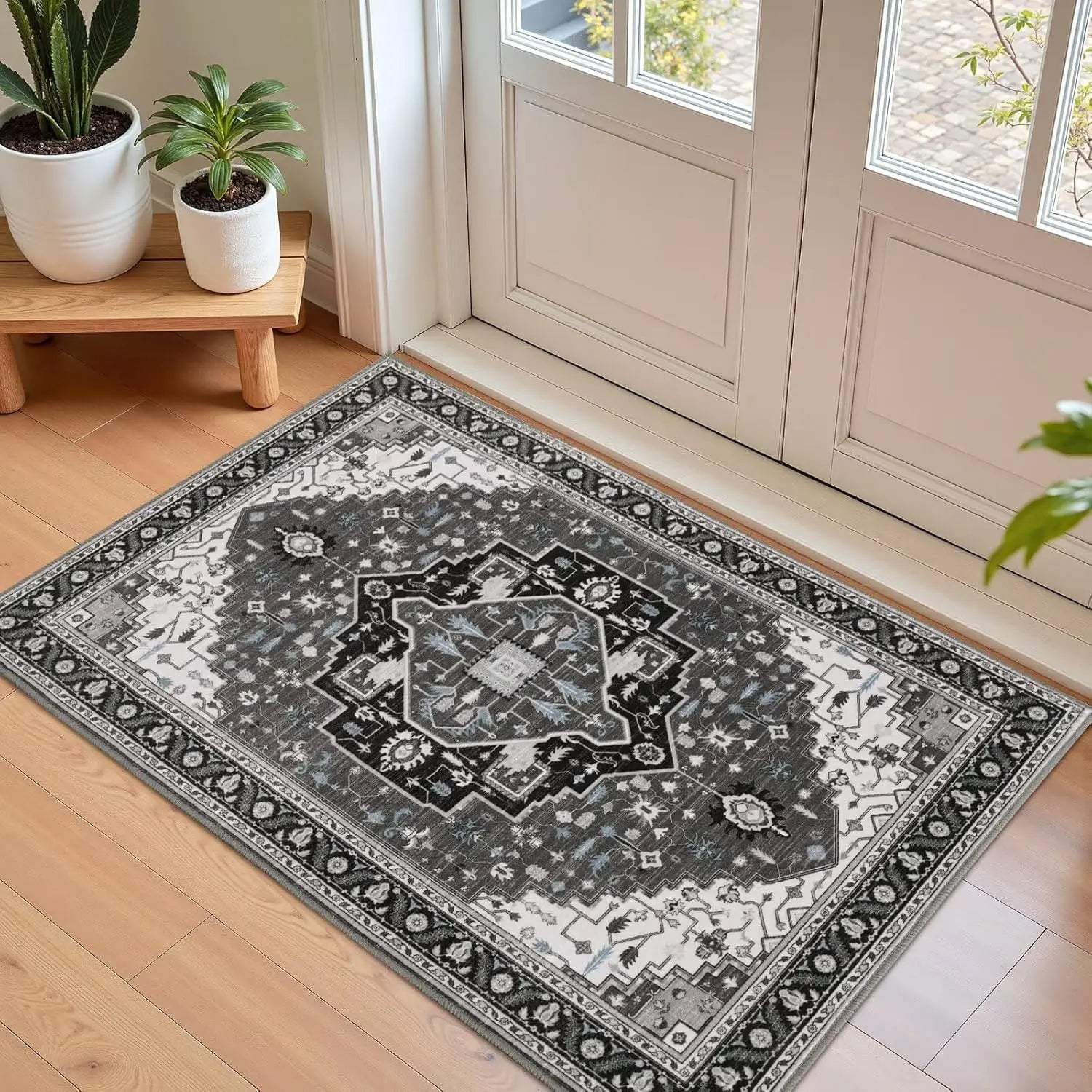 Navak Carpet Crystal Velvet Carpet Hellrosa Teppich für das Wohnzimmer, maschinenwaschbare Teppiche mit rutschfester Rückseite für Mädchenschlafzimmer, Cu
