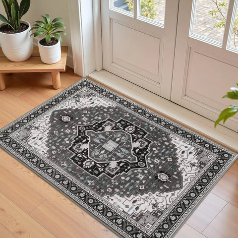 Navak Carpet Crystal Velvet Carpet Hellrosa Teppich für das Wohnzimmer, maschinenwaschbare Teppiche mit rutschfester Rückseite für Mädchenschlafzimmer, Cu