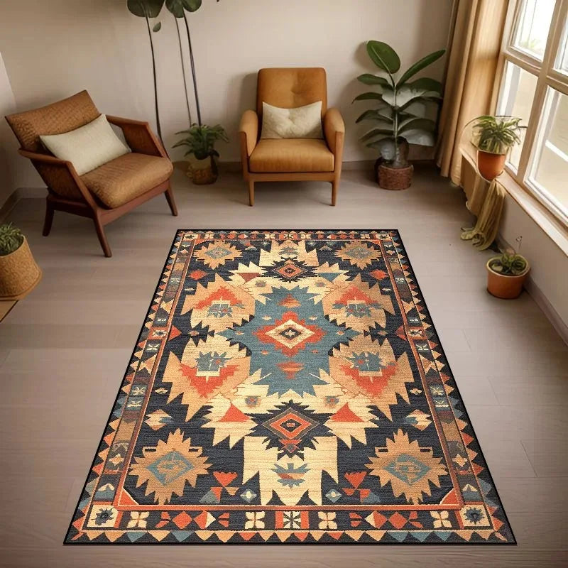 Navak Carpet Großer Teppich im Bohemian-Stil für persische Wohnzimmer, Lounge und waschbare Schlafzimmer-Garderobendekoration