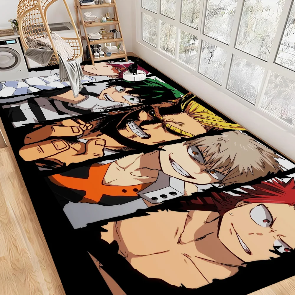 Navak Carpet My Hero Academia Hallway Carpet Retro Multiple Choice Living Room Kitchen Rug Non-Slip Welcome Rug