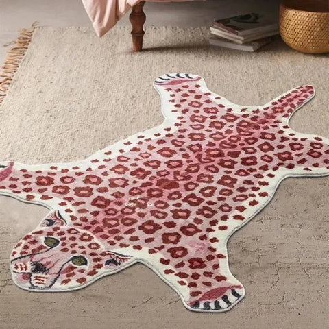 Navak Teppich Teppich für Wohnzimmer Tiger Leopard Print Plüsch Schlafzimmer Nacht Matten Hause Dekoration Cartoon Flauschigen Teppiche Ковер Tapis Tapete 러그