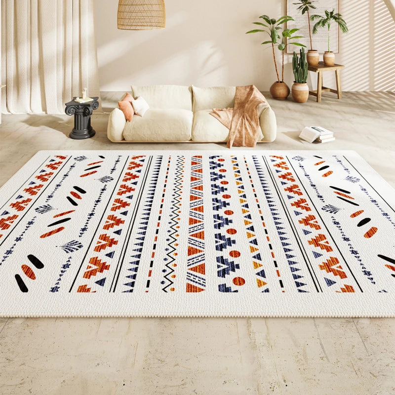 Navak Teppich Persischer Wohnzimmer Großflächiger Teppich Schlafzimmer Nachttisch Sofa Couchtisch Rutschfeste Teppiche 2025 Neuer Retro High End Wasserdichter Teppich