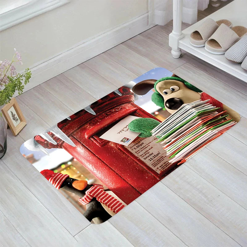 Navak Teppich A-Wallace und A-Gromit Bodenmatte Teppiche Küchenteppich Home Fußmatte Eingangstür Balkon Teppiche Zimmermatten Fußteppich Badezimmer Bad