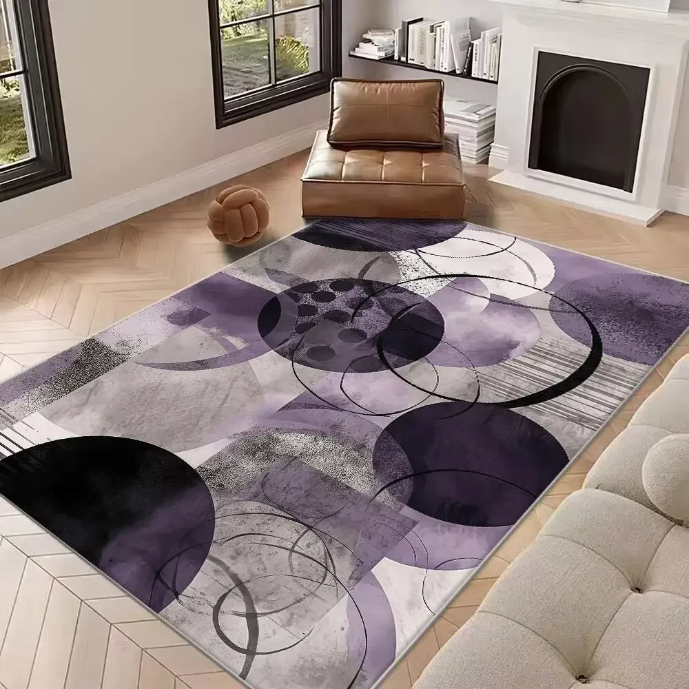 Navak Teppich, neuer abstrakter Teppich für Wohnzimmer, nordische Dekoration, Heimsofa-Teppiche, geometrisches Schlafzimmer, Nachttisch, weiche Bodenmatte, rutschfest
