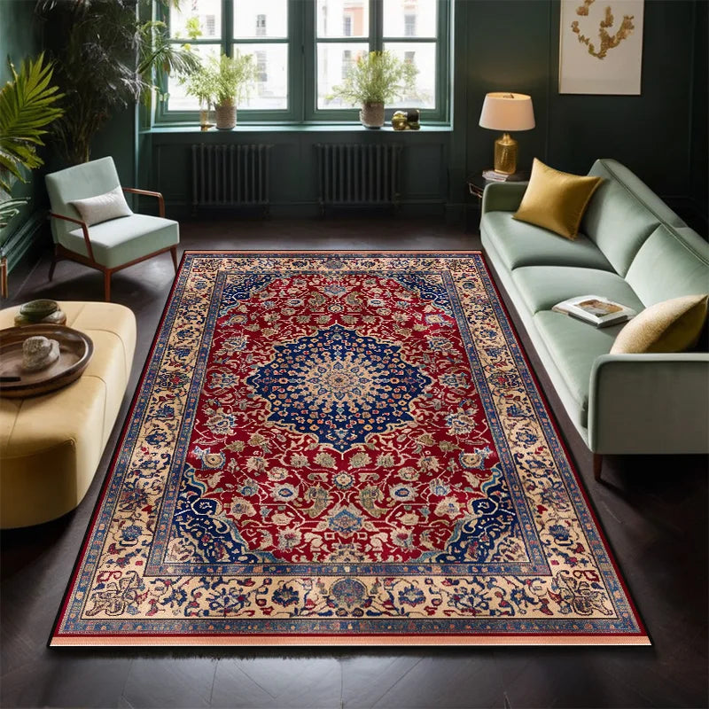 Navak Carpet Classical Persian Carpet in The Living Room Decoration Bedroom Soft Mat Bedside Non-slip Easy Clean Lounge Rug Entrance Door Mat